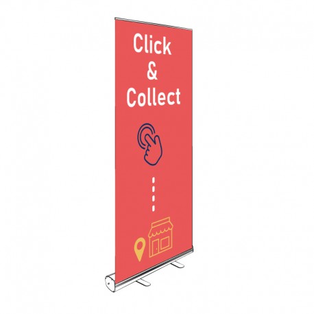 ROLL-UP CLICK & COLLECT 200x85CM